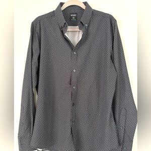 CalvMen's Black Patterned Shirt